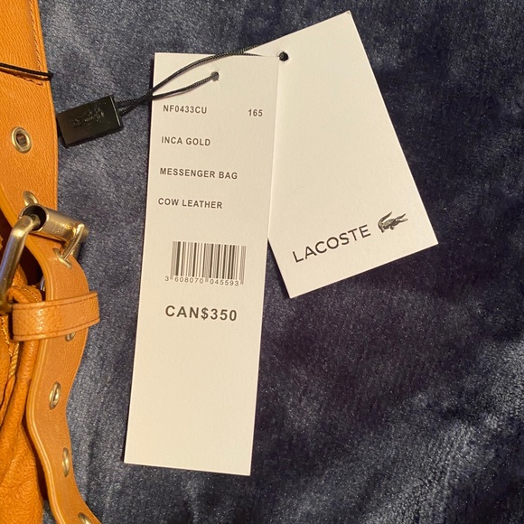 Lacoste leather Messenger bag - Picture 3 of 7